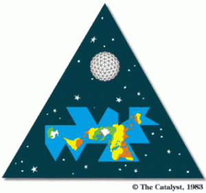 World map logo